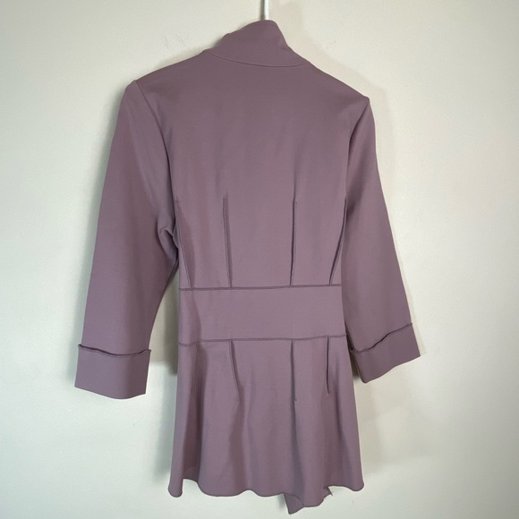 Luii Anthropologie Belted Full Zip Jacket Womens Size Medium High Neck - Picture 6 of 12